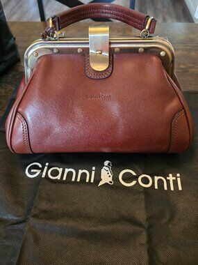 Gianni Conti Brown Dr. Bag New With Tags